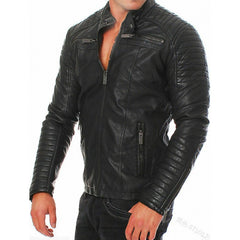 Stylish Burgundy Quilted Jacket for Men - Perfect for Casual and Fashionable Looks
