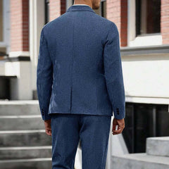 Men's Cotton And Linen Casual Business Blazers MTA2863C7X