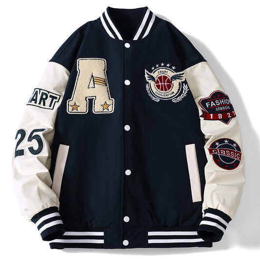 Stylish Embroidered Baseball Jacket for Men - Perfect for Casual and Sporty Looks