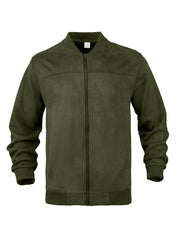 Men's Stylish Full-Zip Fleece Jacket - Perfect for Casual and Outdoor Activities
