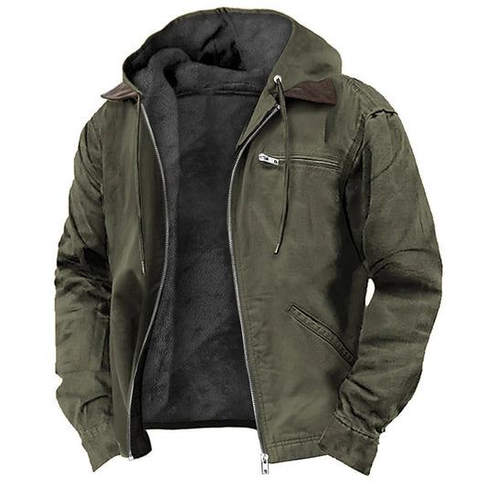 Winter Warmth Hooded Jacket with Faux Fur Lining - Perfect for Cold Weather Adventures