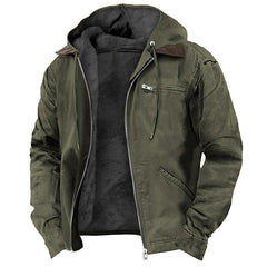 Winter Warmth Hooded Jacket with Faux Fur Lining - Perfect for Cold Weather Adventures