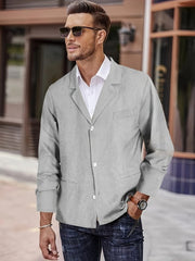 Stylish Beige Blazer for Men - Perfect for Casual and Formal Occasions