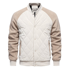 Quilted Panel Bomber Jacket for Men - Stylish and Versatile Winter Outerwear