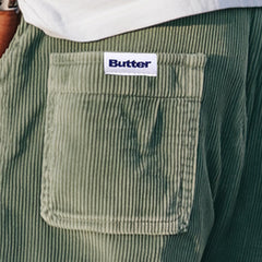 Butter Goods Corduroy Cargo Shorts - Olive Green | Comfortable & Stylish Summer Short