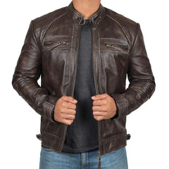 Stylish Men's Biker Jacket with Classic Design and Modern Fit