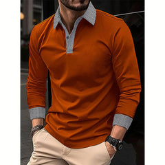 Stylish Men's Long Sleeve Polo Shirts - Perfect For Casual And Formal Occasions