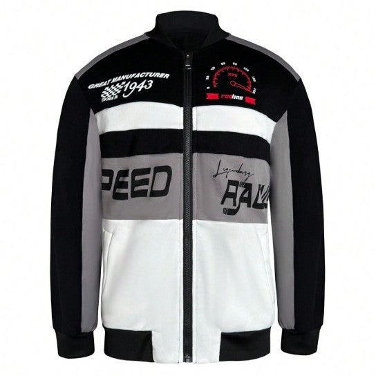Stylish Racing-Inspired Jacket for Men - Perfect for Casual and Sporty Looks