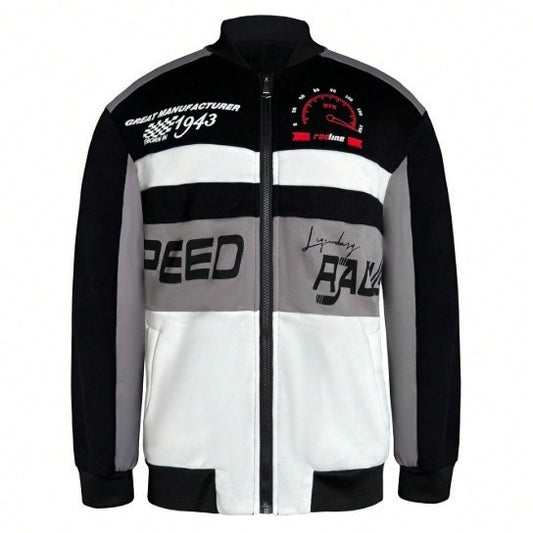 Stylish Racing-Inspired Jacket for Men - Perfect for Casual and Sporty Looks