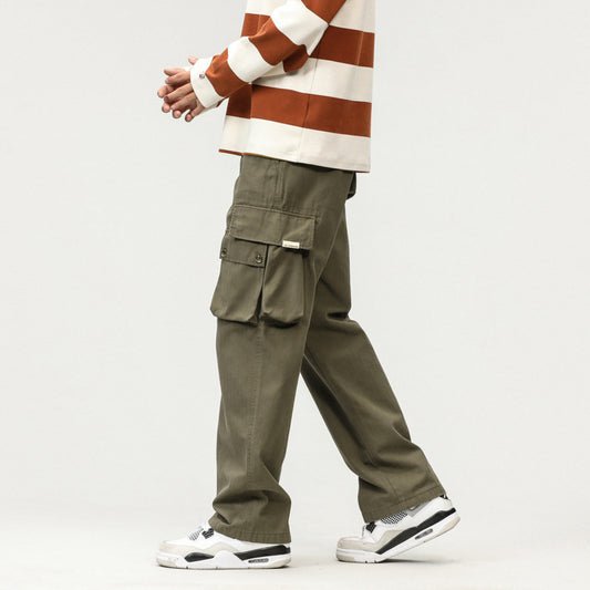 Men's Cargo Pants with Oversized Pockets - Perfect for Casual and Outdoor Adventures