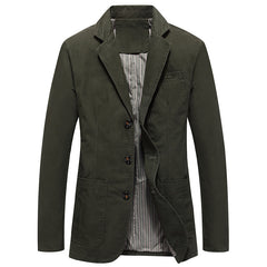 Men's Stylish Olive Green Blazer - Perfect for Casual and Formal Occasions