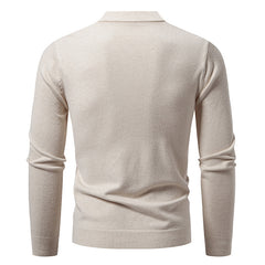 Stylish V-Neck Cable Knit Cardigan Sweater for Men - Perfect for Casual and Formal Wear