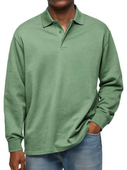 Men's Classic Long Sleeve Polo Shirt - Stylish And Comfortable For Everyday Wear