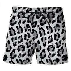 Men's Leopard Print Comfortable Breathable Shorts 03984898P