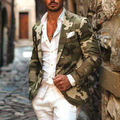 Stylish Western-Inspired Blazer with Bold Geometric Design