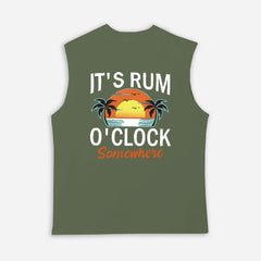 Tropical Sunset Graphic Tank Top for Men - Perfect for Summer Vacations
