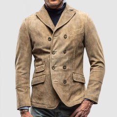 Double-Breasted Blazer with Classic Fit and Timeless Style
