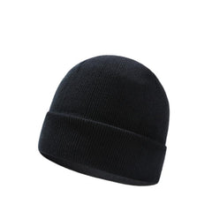 Men's Winter Plus Velvet Hat Scarf Gloves Three-piece Knitted Hat 11161881K