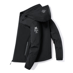 Stylish Men's Bomber Jacket with Plaid Lining - Perfect for Casual and Outdoor Wear