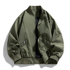 Men's Military Green Bomber Jacket - Stylish And Functional For All Seasons