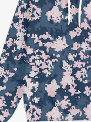 Blue and Pink Camouflage Hoodie