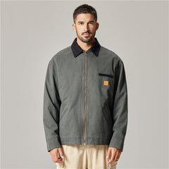 Stylish Men's Casual Jacket With Functional Pockets And Classic Design
