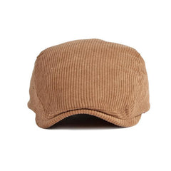 Men's Retro British Style Corduroy Forward Hat 42532494TO