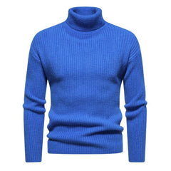 Men's Turtleneck Solid Color Pullover Sweater 40059462X