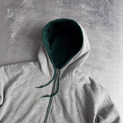 Green Hooded Windbreaker Jacket With Reflective Stripes For Outdoor Adventures