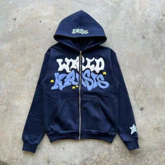 Stylish Hooded Sweatshirt with Bold Lettering for Casual Wear
