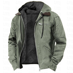 Winter Warmth Hooded Jacket with Faux Fur Lining - Perfect for Cold Weather Adventures