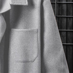 Stylish Men's Grey Button-Up Jacket for Modern Fashionistas