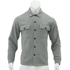 Stylish Men's Casual Button-Up Shirt with Functional Pockets for Everyday Wear