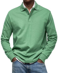 Men's Long Sleeve Polo Shirt - Classic Fit For Casual And Smart-Casual Occasions