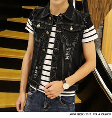 Stylish Denim Vest for Men - Perfect for Casual and Trendy Looks