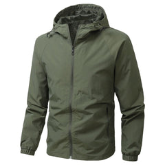 Lightweight Khaki Jacket for Men - Perfect for Casual and Outdoor Activities