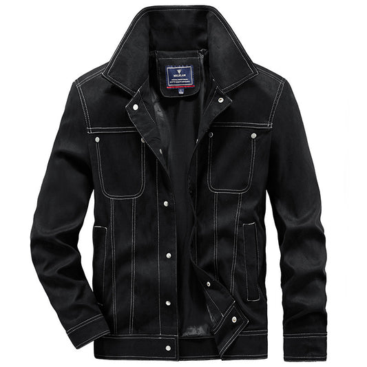 Stylish Men's Jacket with Multiple Pockets and Classic Design for All-Season Wear
