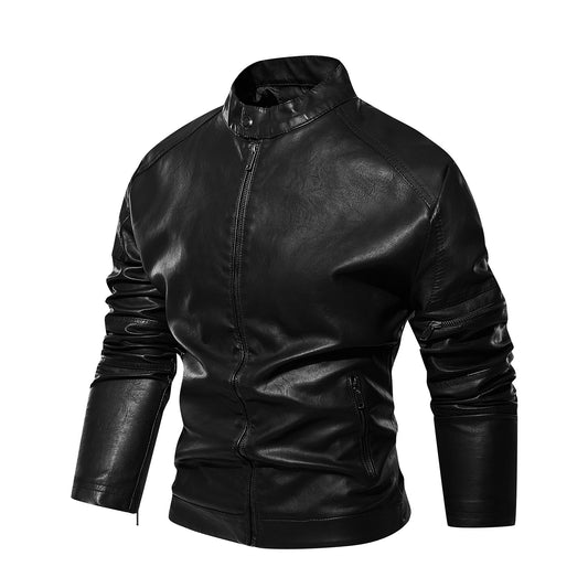 Stylish Men's Leather Jacket - Perfect For Casual And Formal Wear
