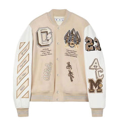 Stylish Embroidered Varsity Jacket for Men - Perfect for Casual and Sporty Looks