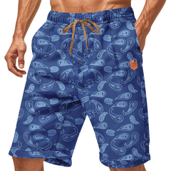 Men's Paisley Print Elastic Shorts MTA0170D2X