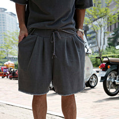 Men's Fashion Loose Short Sleeve T-shirt And Shorts Set 02514856Z