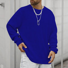 Classic Black Crew Neck Sweater For Men - Perfect For Casual And Formal Wear