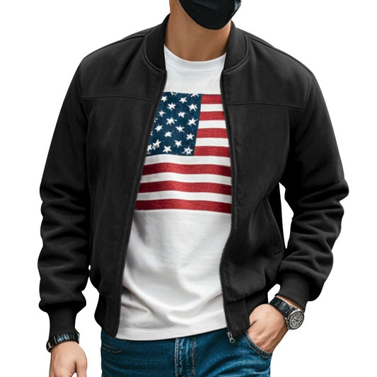 Stylish American Flag Print Jacket for Men - Perfect for Casual and Festive Occasions
