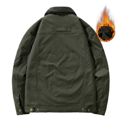 Warm Winter Jacket with Faux Fur Lining for Men - Perfect for Outdoor Activities