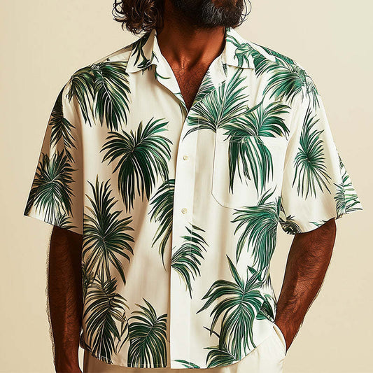 Men's Spring Fashion Fresh Printed Short Sleeve Shirt MTA2785C4P