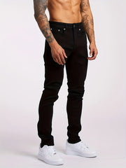 Stylish Black Skinny Jeans with White Sneakers - Perfect for Casual and Trendy Looks