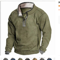 Cozy Winter Pullover with Faux Fur Collar - Perfect for Outdoor Adventures