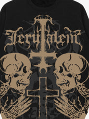 Skull Cross Graphic Sweatshirt