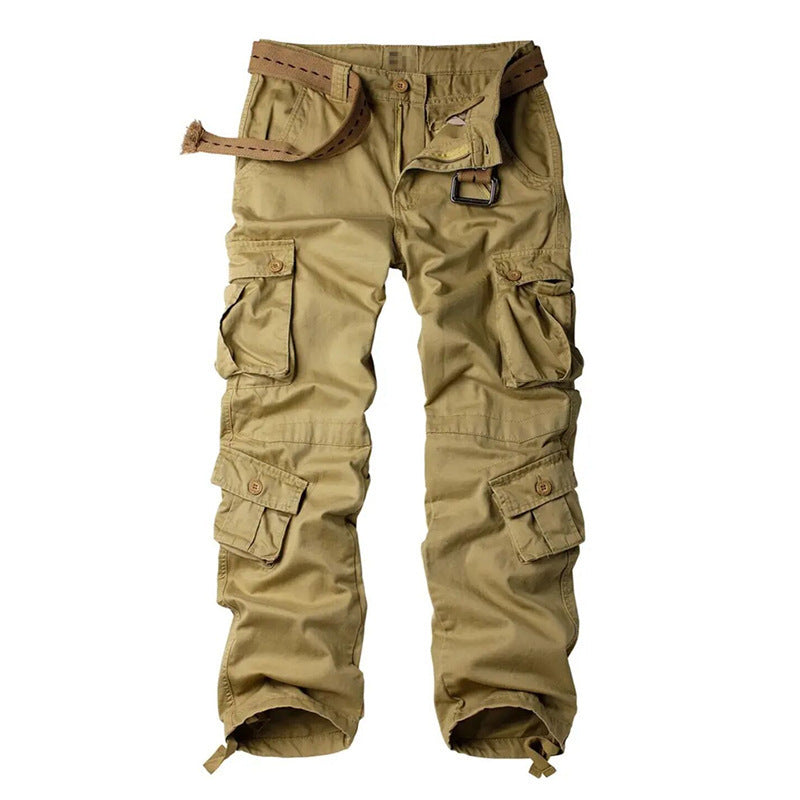 Men's Multi-Pocket Cargo Pants - Perfect For Outdoor Adventures And Casual Wear