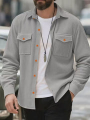 Stylish Corduroy Shirt Jacket for Men - Perfect for Casual and Outdoor Adventures
